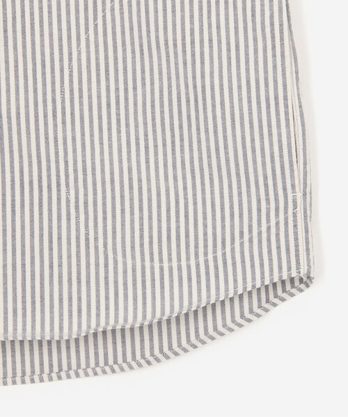 DANTON(ダントン)の「DANTON | オックスフォード バンドカラーシャツ STRIPE WOMEN(シャツ/ブラウス・レディース・ブルー系その他5・38/36/34)」の7枚目の写真