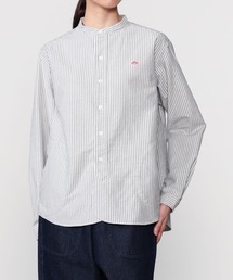 DANTON | オックスフォード バンドカラーシャツ STRIPE WOMEN