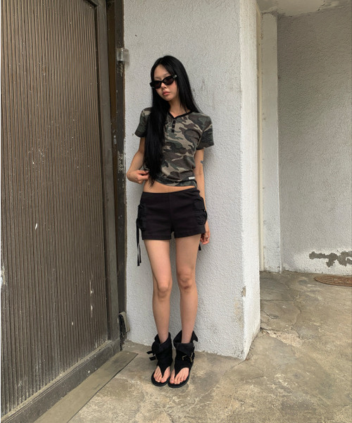 SOHUL(ソフル)の「カムスナップV-T(カーキ)(Tシャツ/カットソー・レディース・その他・FREE)」の4枚目の写真
