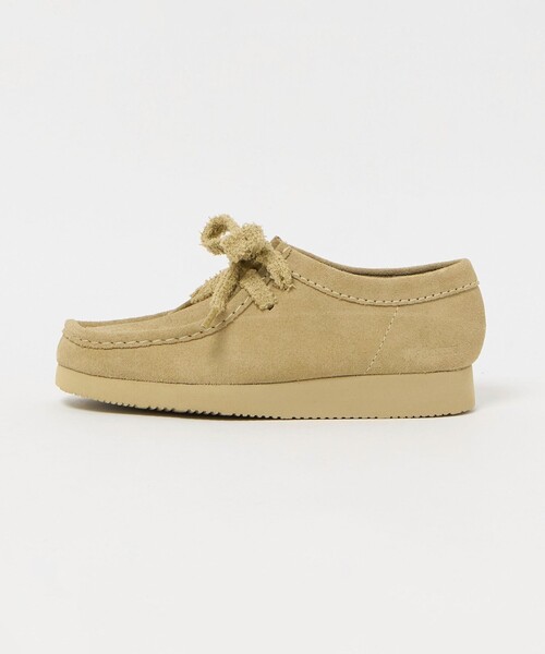 Clarks Originals(クラークスオリジナルズ)の「【WEB限定】<Clarks Originals>ワラビーライト / Wallabee Lite(モカシン/デッキシューズ・レディース・ブラック/ベージュ・UK 5/UK 4/UK 6)」の1枚目の写真