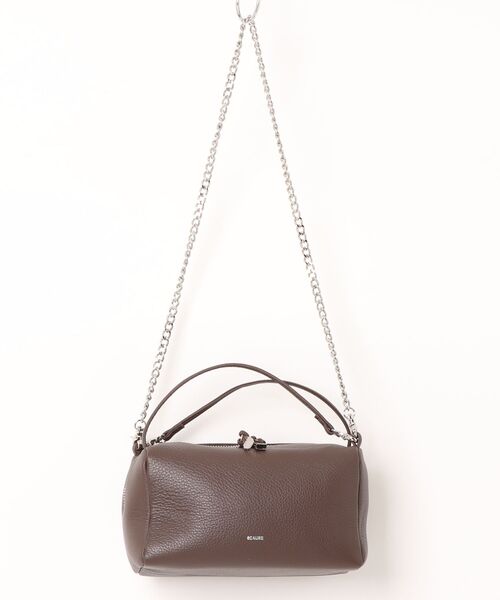 Beau're(ヴュレ)の「【BEAURE】カウレザー3WAYストラップボストン B-26411(ショルダーバッグ・レディース・シルバー/ブラウン/ブラック・FREE)」の2枚目の写真