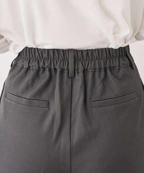 mil(ミル)の「ダブルタックパンツ【588242】(スラックス・レディース・グレイッシュベージュ/ブラック/ブラウン系/チャコールグレー・S-Regular/S-Short/M-Regular/M-Short/FREE)」の19枚目の写真