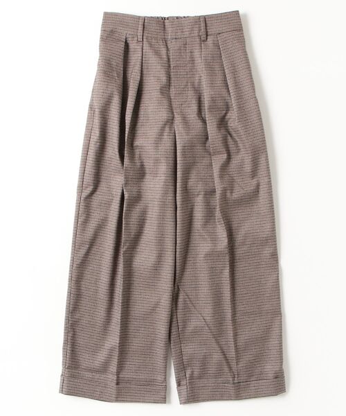 mil(ミル)の「ダブルタックパンツ【588242】(スラックス・レディース・グレイッシュベージュ/ブラック/ブラウン系/チャコールグレー・S-Regular/S-Short/M-Regular/M-Short/FREE)」の22枚目の写真