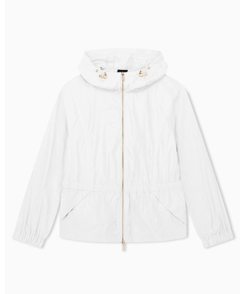 ARMANI EXCHANGE(アルマーニエクスチェンジ)の「【A|X アルマーニ エクスチェンジ】クリンクルナイロン フーデッドナイロンジャケット(ナイロンジャケット・レディース・ホワイト・X-SMALL/X-LARGE/SMALL/MEDIUM/LARGE)」の6枚目の写真