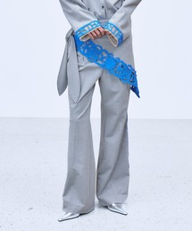 MICROCOSMOS WRAP LACE BELTED PANTS / マイクロコスモスラップレースベルテッドパンツ