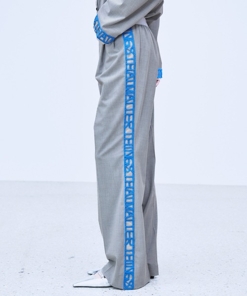 THINGS THAT MATTER(シングス ザット マター)の「MICROCOSMOS WRAP LACE BELTED PANTS / マイクロコスモスラップレースベルテッドパンツ(スラックス・レディース・グレー/ブラック・1/2)」の21枚目の写真