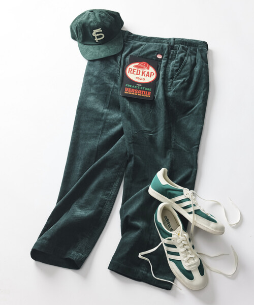 RED KAP(レッドキャップ)の「RED KAP/レッドキャップ 別注 SMU PT-38 SETUP 2TUCK CORDUROY WIDE PANTS/2タック コーデュロイ ワイドパンツ(その他パンツ・メンズ・ブラウン/ネイビー/グリーン/ブラック/ベージュ・MEDIUM/SMALL/LARGE)」の4枚目の写真