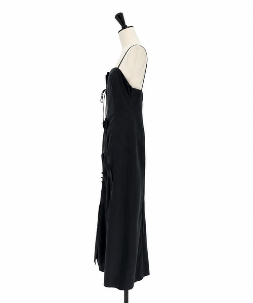 RIV NOBUHIKO(リブノブヒコ)の「【riv nobuhiko/リブノブヒコ】《STUDIOUS別注》FLOWER CAMISOLE DRESS/フラワーキャミソールドレス(ワンピース・レディース・ネイビー/ブラック・FREE)」の6枚目の写真