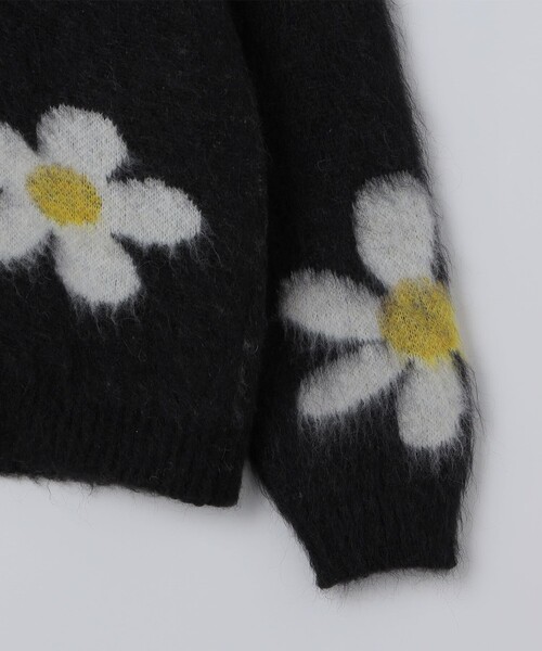 TOWNCRAFT(タウンクラフト)の「TOWNCRAFT: MOHAIR SHAGGY JACQUARD CARDIGAN(カーディガン/ボレロ・メンズ・マスタード/ブラック・SMALL/MEDIUM)」の4枚目の写真