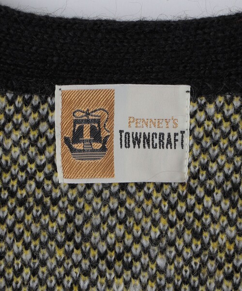 TOWNCRAFT(タウンクラフト)の「TOWNCRAFT: MOHAIR SHAGGY JACQUARD CARDIGAN(カーディガン/ボレロ・メンズ・マスタード/ブラック・SMALL/MEDIUM)」の5枚目の写真