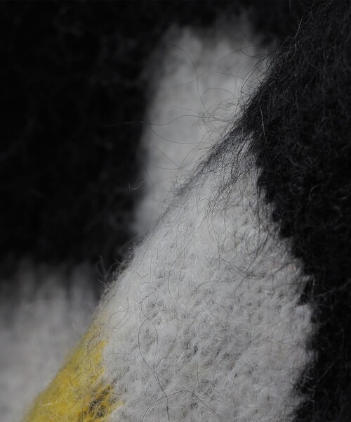 TOWNCRAFT(タウンクラフト)の「TOWNCRAFT: MOHAIR SHAGGY JACQUARD CARDIGAN(カーディガン/ボレロ・メンズ・マスタード/ブラック・SMALL/MEDIUM)」の7枚目の写真