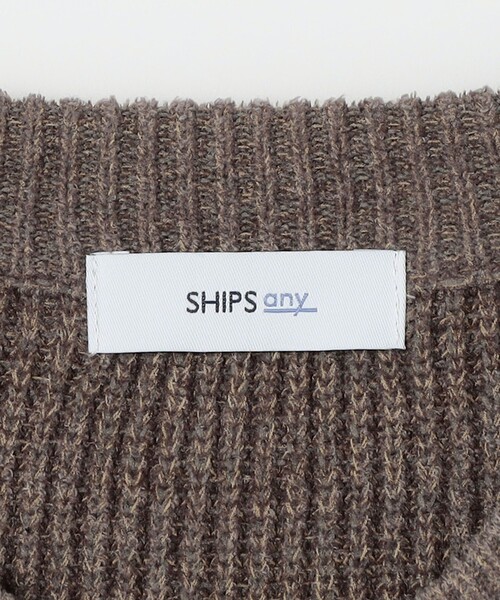 SHIPS any(シップス エニィ)の「〈手洗い可能〉シェニールモール 畔編み リラックス クルーネック ニット◇(ニット/セーター・メンズ・ライトグレー/ベージュ/ネイビー・MEDIUM/LARGE/X-LARGE)」の12枚目の写真