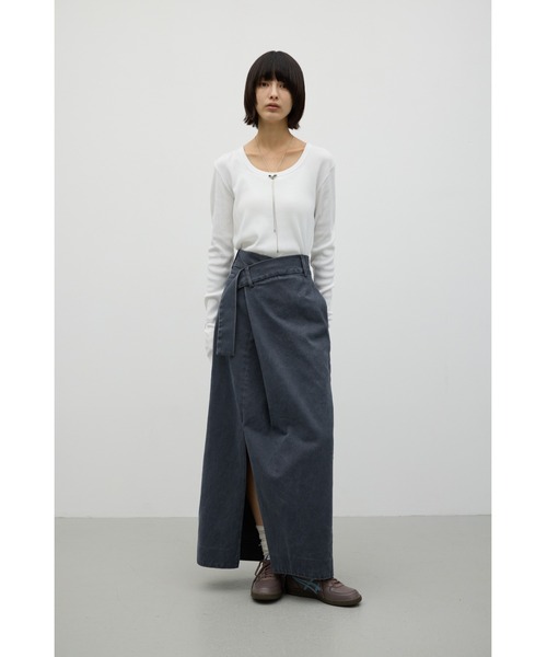 STYLEMIXER(スタイルミキサー)の「フロントラップスカート(スカート・レディース・ブラウン/グレー/ピンク・MEDIUM/SMALL)」の18枚目の写真