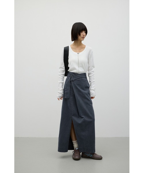 STYLEMIXER(スタイルミキサー)の「フロントラップスカート(スカート・レディース・ブラウン/グレー/ピンク・MEDIUM/SMALL)」の19枚目の写真