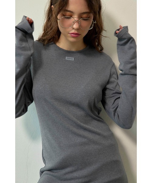 ALEXIA STAM（アリシアスタン）の「Cozy Long Sleeve Top /ベーシックロンTee（Tシャツ/カットソー・レディース・ブラック/グレー/ホワイト・M/S）」の14枚目の写真