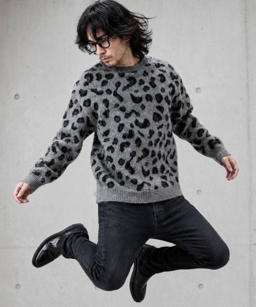KAMINARI_TOKIO(カミナリトキオ)の「シャギーレオパードニットプルオーバー(ニット/セーター・レディース・ブラウン/グレー/アイボリー・FREE)」の17枚目の写真