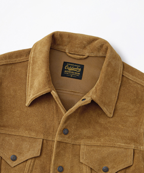 OUTSTANDING（アウトスタンディング）の「[MUT lab] 60S ROUGHOUT TRUCKER JACKET_TOBACCO（デニムジャケット・メンズ・その他・X-LARGE/MEDIUM/LARGE）」の3枚目の写真