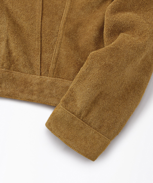 OUTSTANDING（アウトスタンディング）の「[MUT lab] 60S ROUGHOUT TRUCKER JACKET_TOBACCO（デニムジャケット・メンズ・その他・X-LARGE/MEDIUM/LARGE）」の6枚目の写真