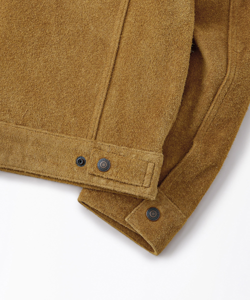 OUTSTANDING（アウトスタンディング）の「[MUT lab] 60S ROUGHOUT TRUCKER JACKET_TOBACCO（デニムジャケット・メンズ・その他・X-LARGE/MEDIUM/LARGE）」の7枚目の写真
