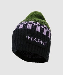 MARNI（マルニ）の「WOOL JACQUARD MIX / ニット帽（ニットキャップ/ビーニー）」