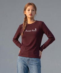 アナラブルスター クロップ長袖Tシャツ (VLS232) バーガンディ