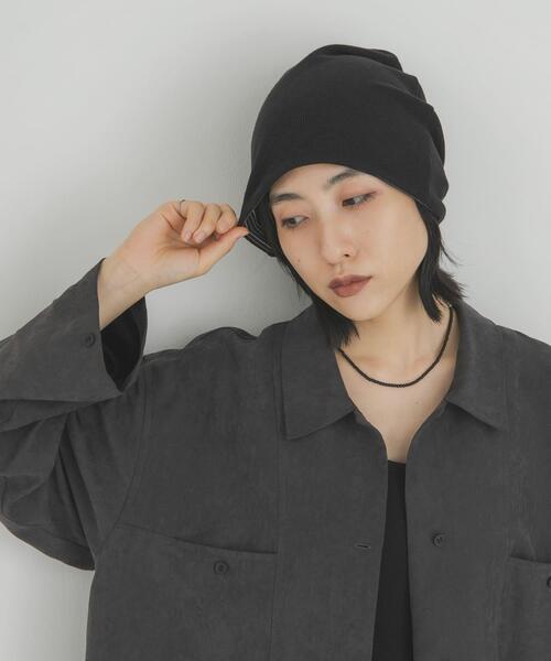KBF（ケイビーエフ）の「リバーシブルビーニー（ニットキャップ/ビーニー・レディース・ブラック系その他/ブラウン系その他・ONE）」の7枚目の写真