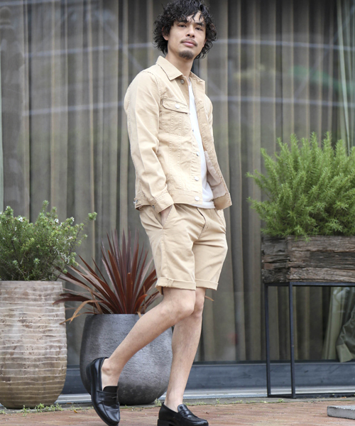 Denime（ドゥニーム）の「TWILL COLOR SHORTS/コットンツイル　カラーショートパンツ（その他パンツ・メンズ・ベージュ/グリーン/ホワイト・MEDIUM/X-LARGE/LARGE）」の14枚目の写真