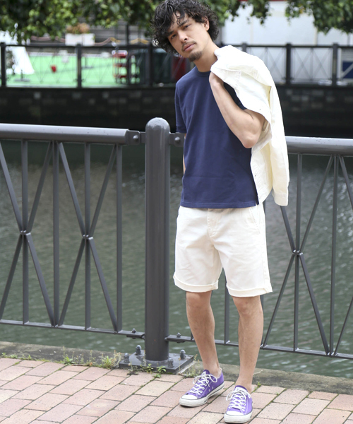 Denime（ドゥニーム）の「TWILL COLOR SHORTS/コットンツイル　カラーショートパンツ（その他パンツ・メンズ・ベージュ/グリーン/ホワイト・MEDIUM/X-LARGE/LARGE）」の16枚目の写真