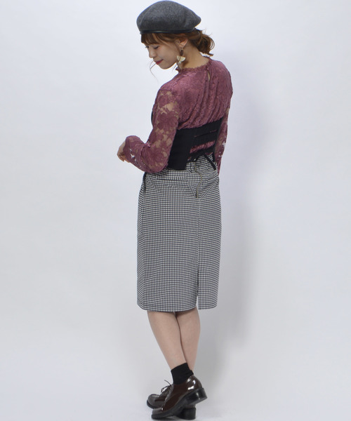 archives（アルシーヴ）の「レース地ブラウスプルオーバー（シャツ/ブラウス・レディース・オフホワイト/ブラック/ピンク系その他・MEDIUM）」の17枚目の写真