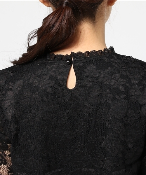 archives（アルシーヴ）の「レース地ブラウスプルオーバー（シャツ/ブラウス・レディース・オフホワイト/ブラック/ピンク系その他・MEDIUM）」の8枚目の写真