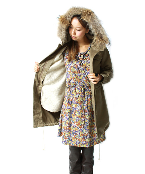 green label relaxing（グリーンレーベルリラクシング）の「GC C モッズ BOAコート GLRO （モッズコート・レディース・ベージュ/オリーブ・36/38/40）」の5枚目の写真