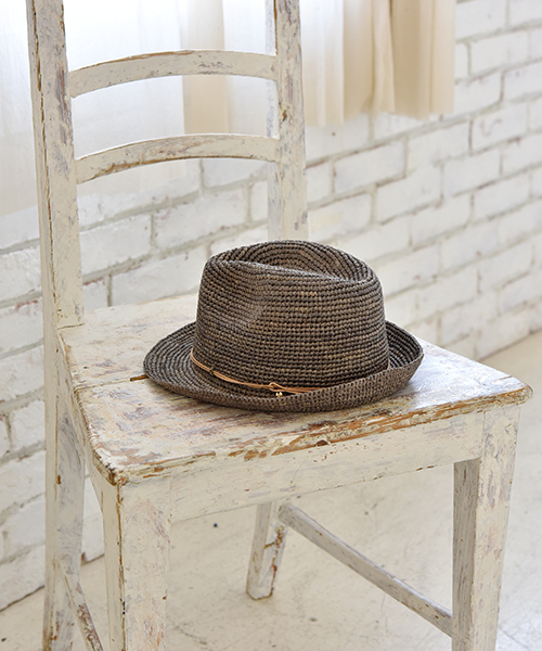 studio CLIP（スタディオクリップ）の「ラフィア中折れハット/2017SS（ハット・レディース・グレー/ナチュラル/ブラウン/イエロー・FREE）」の2枚目の写真