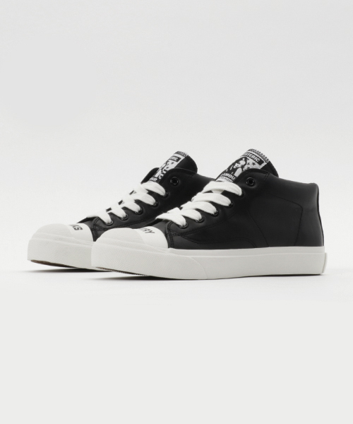 HYSTERIC GLAMOUR(ヒステリックグラマー)の「BEATNIKS POETRY MID-CUTスニーカー(スニーカー・レディース・ホワイト/ブラック/ダークブラック・23cm/24cm/25cm)」の3枚目の写真