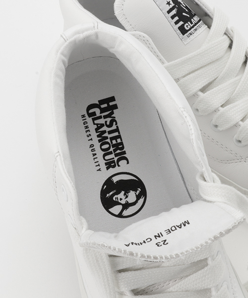 HYSTERIC GLAMOUR(ヒステリックグラマー)の「BEATNIKS POETRY MID-CUTスニーカー(スニーカー・レディース・ホワイト/ブラック/ダークブラック・23cm/24cm/25cm)」の8枚目の写真