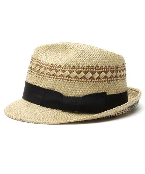 AMERICAN RAG CIE（アメリカンラグシー）の「AMERICANRAGCIEハット(104-ABT-W PANDAN HAT)（ハット・メンズ・ブラック/ベージュ・SMALL/MEDIUM）」の3枚目の写真