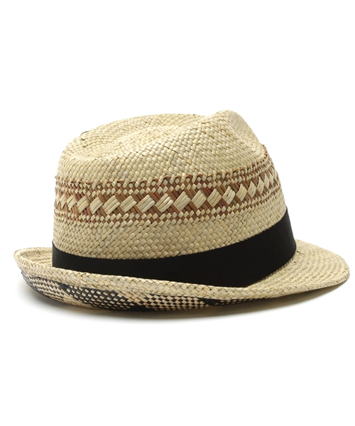 AMERICAN RAG CIE（アメリカンラグシー）の「AMERICANRAGCIEハット(104-ABT-W PANDAN HAT)（ハット・メンズ・ブラック/ベージュ・SMALL/MEDIUM）」の4枚目の写真