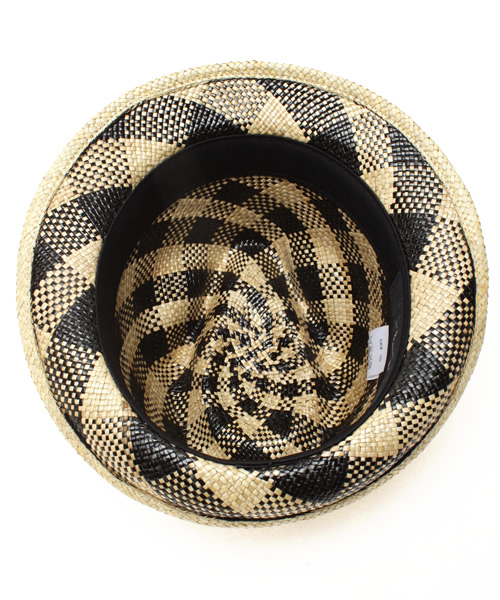 AMERICAN RAG CIE（アメリカンラグシー）の「AMERICANRAGCIEハット(104-ABT-W PANDAN HAT)（ハット・メンズ・ブラック/ベージュ・SMALL/MEDIUM）」の5枚目の写真
