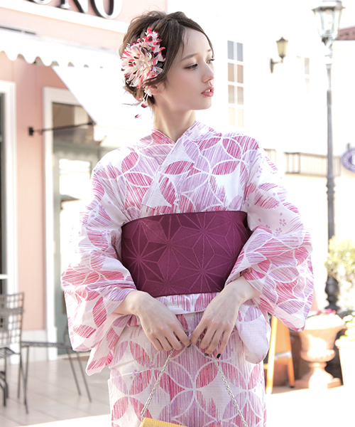 bonheur saisons（ボヌールセゾン）の「浴衣3点セット （浴衣＋帯＋下駄）「bonheur saisons/ボヌールセゾン」（浴衣・レディース・ネイビー/ライトブルー/ブラック/ホワイト系その他/ブラック系その他/ブルー系その他/ピンク系その他/レッド系その他/ブルー系その他2/ピンク系その他2/ホワイト系その他2/ブルー系その他3/ブルー系その他7/ブルー系その他6/ブルー系その他4/ブルー系その他5・FREE/フリー/ﾌﾘ-）」の14枚目の写真