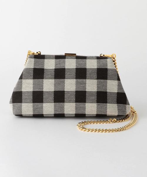 MANSUR GAVRIEL(マンサーガブリエル)の「<MANSUR GAVRIEL(マンサー ガブリエル)>チェック クラッチバッグ■■■(クラッチバッグ・レディース・ブラック/レッド・FREE)」の2枚目の写真