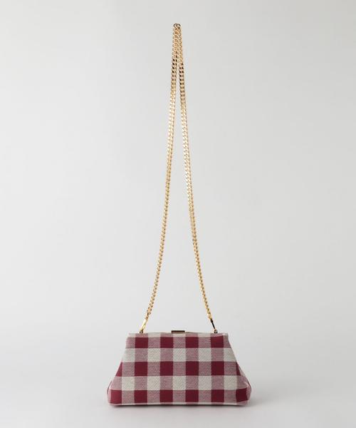 MANSUR GAVRIEL(マンサーガブリエル)の「<MANSUR GAVRIEL(マンサー ガブリエル)>チェック クラッチバッグ■■■(クラッチバッグ・レディース・ブラック/レッド・FREE)」の3枚目の写真