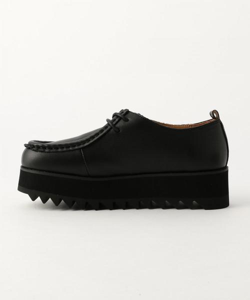 Another Edition(アナザーエディション)の「レースアップモカシン(モカシン/デッキシューズ・レディース・ブラック/その他1・SMALL/LARGE/MEDIUM)」の3枚目の写真