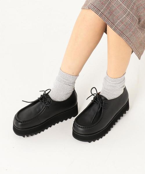 Another Edition(アナザーエディション)の「レースアップモカシン(モカシン/デッキシューズ・レディース・ブラック/その他1・SMALL/LARGE/MEDIUM)」の10枚目の写真