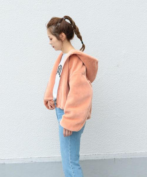 Another Edition（アナザーエディション）の「フェイクファーパーカー（その他アウター・レディース・ライラック/オレンジ/ブラック・SMALL/MEDIUM）」の15枚目の写真