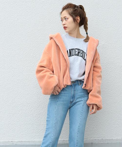 Another Edition（アナザーエディション）の「フェイクファーパーカー（その他アウター・レディース・ライラック/オレンジ/ブラック・SMALL/MEDIUM）」の17枚目の写真