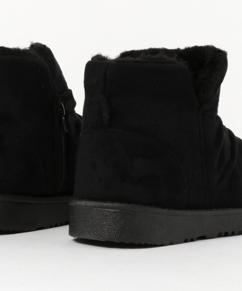 STYLEBLOCK（スタイルブロック）の「サイドジッパー付きムートンブーツ（ブーツ・メンズ・ブラック/キャメル/ブラックミックス/ミックスグレー・L/LL/M/S）」の6枚目の写真