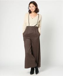 RIVE DROITE | グレンCHKワイドサロペット(その他パンツ)