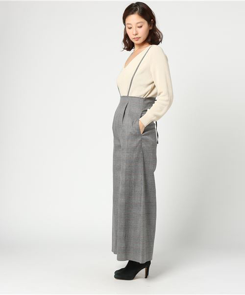 RIVE DROITE(リヴドロワ)の「グレンCHKワイドサロペット(その他パンツ・レディース・ブラウン/グレー・FREE)」の8枚目の写真