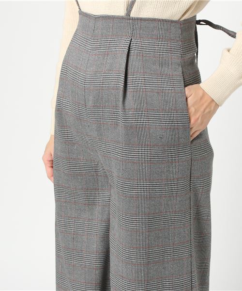 RIVE DROITE(リヴドロワ)の「グレンCHKワイドサロペット(その他パンツ・レディース・ブラウン/グレー・FREE)」の7枚目の写真