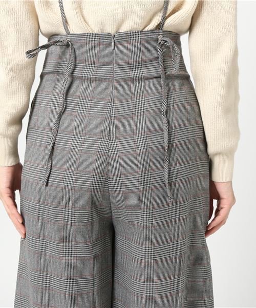 RIVE DROITE(リヴドロワ)の「グレンCHKワイドサロペット(その他パンツ・レディース・ブラウン/グレー・FREE)」の6枚目の写真