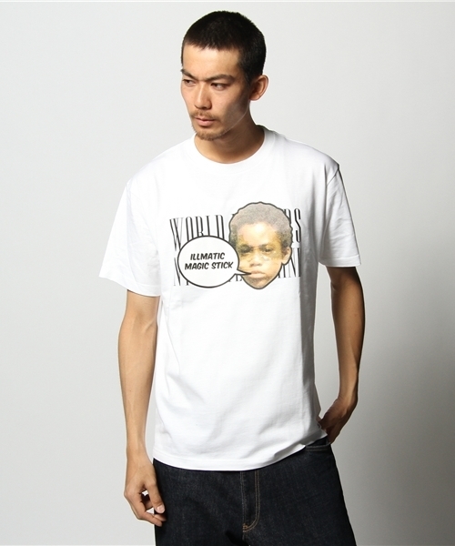 MAGIC STICK(マジックスティック)の「illmatic MAGIC STICK(Tシャツ/カットソー・メンズ・ホワイト/ブラック/ヘザ-グレー/ヘザーグレー・SMALL/MEDIUM/LARGE/X-LARGE)」の2枚目の写真